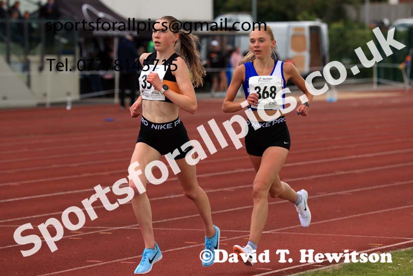 Senior and Under-20s Womens 5000 metres, 2024 Northern Senior and Under-20s Track and Field Champs, Middlesbrough.  Photo: David T. Hewitson/Sports for All Pics